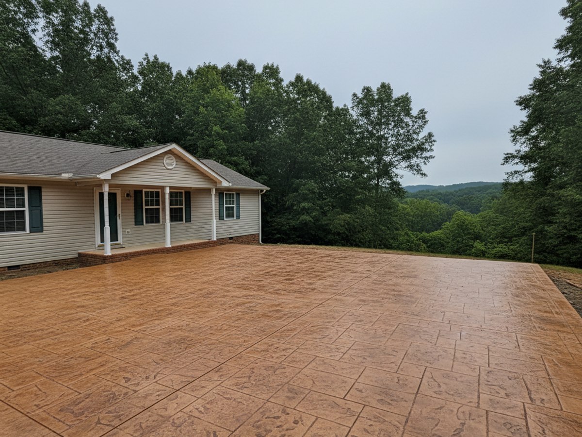 Summit Concrete Solutions crew at work on a home in Glade Hill, VA